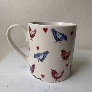 Queens Alex Clark Mellow Yellow Love Birds Coffee Cup